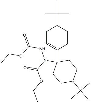 3-(Ethoxycarbonyl)-3-[4-tert-butyl-1-(4-tert-butyl-1-cyclohexenyl)cyclohexyl]carbazic acid ethyl ester