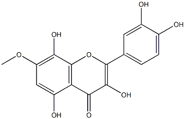3,3',4',5,8-Pentahydroxy-7-methoxyflavone Struktur