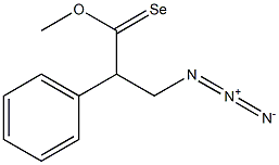 3-Azido-2-phenylselenopropanoic acid methyl ester Structure