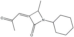 (Z)-3-(2-Oxopropylidene)-4-methyl-1-(cyclohexyl)azetidin-2-one|