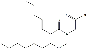  N-(3-Heptenoyl)-N-nonylglycine