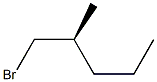 [S,(+)]-1-Bromo-2-methylpentane,,结构式