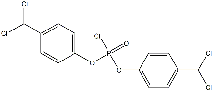 Chlorophosphonic acid=bis[p-(dichloromethyl)phenyl] ester