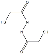 (1R,2R)-1,2-ビス(メルカプトアセチル)-1,2-ジメチルヒドラジン 化学構造式