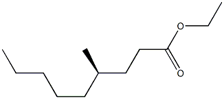 [R,(-)]-4-Methylnonanoic acid ethyl ester Structure