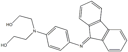 N-(9H-Fluoren-9-ylidene)-4-[bis(2-hydroxyethyl)amino]phenylamine Struktur