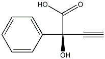 [R,(-)]-2-Hydroxy-2-phenyl-3-butynoic acid,,结构式