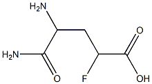 4,5-Diamino-2-fluoro-5-oxovaleric acid Structure