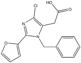 2-(2-Furyl)-1-benzyl-4-chloro-1H-imidazole-5-acetic acid Structure