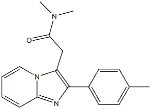 N,N-Dimethyl-2-(4-methylphenyl)imidazo[1,2-a]pyridine-3-acetamide Structure