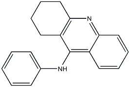 N-フェニル-1,2,3,4-テトラヒドロアクリジン-9-アミン 化学構造式