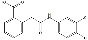 2-[2-[3,4-Dichloroanilino]-2-oxoethyl]benzoic acid