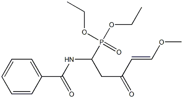 (1-Benzoylamino-3-oxo-5-methoxy-4-pentenyl)phosphonic acid diethyl ester