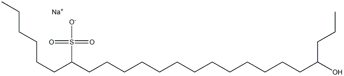 21-ヒドロキシテトラコサン-7-スルホン酸ナトリウム 化学構造式