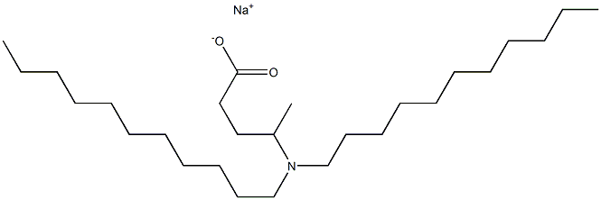 4-(Diundecylamino)valeric acid sodium salt Struktur