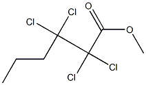 2,2,3,3-テトラクロロカプロン酸メチル 化学構造式