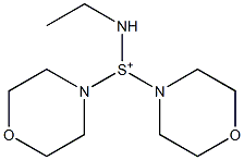 Dimorpholino(ethylamino)sulfonium Struktur