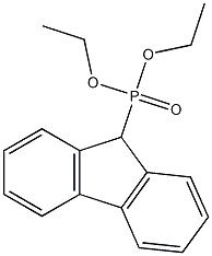 (9H-フルオレン-9-イル)ホスホン酸ジエチル 化学構造式