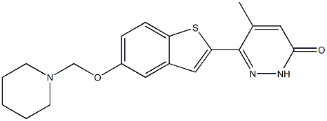 3-(5-Piperidinomethoxybenzo[b]thiophen-2-yl)-4-methylpyridazin-6(1H)-one