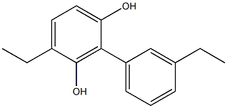 2-(3-Ethylphenyl)-4-ethylbenzene-1,3-diol Struktur