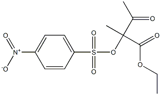 2-Methyl-2-[(4-nitrophenyl)sulfonyloxy]acetoacetic acid ethyl ester Structure