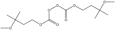 Peroxydicarbonic acid bis(3-methyl-3-methoxybutyl) ester 结构式
