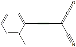 Cyano((2-methylphenyl)ethynyl)ketene Struktur