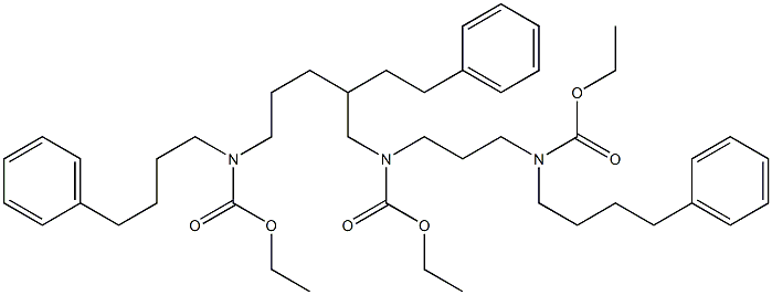 2-[3-[Ethoxycarbonyl(4-phenylbutyl)amino]propyl]-1,3-propanediylbis(4-phenylbutylcarbamic acid)diethyl ester Structure