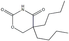 5,6-Dihydro-5,5-dibutyl-2H-1,3-oxazine-2,4(3H)-dione,,结构式