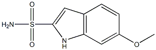 6-メトキシ-1H-インドール-2-スルホンアミド 化学構造式