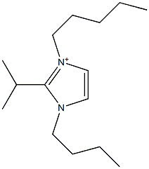 1-Butyl-2-isopropyl-3-pentyl-1H-imidazol-3-ium Structure