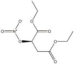 [R,(+)]-2-(ニトロオキシ)こはく酸ジエチル 化学構造式