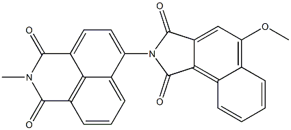 N-[(2,3-Dihydro-2-methyl-1,3-dioxo-1H-benzo[de]isoquinoline)-6-yl]-4-methoxynaphthalimide,,结构式