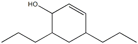 4,6-Dipropyl-2-cyclohexen-1-ol,,结构式