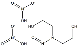 2,2'-(Nitrosoimino)diethanol dinitrate,,结构式