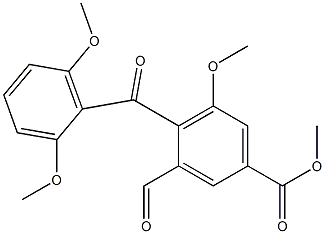 3-Formyl-5-methoxy-4-(2,6-dimethoxybenzoyl)benzoic acid methyl ester