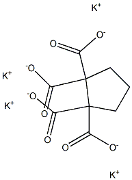 1,1,2,2-Cyclopentanetetracarboxylic acid tetrapotassium salt Structure