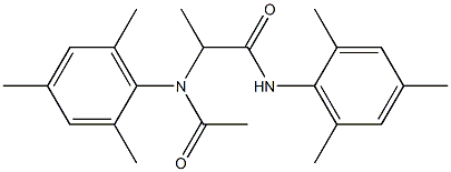 N-(2,4,6-Trimethylphenyl)-2-[acetyl(2,4,6-trimethylphenyl)amino]propanamide,,结构式