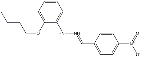  2-[2-(2-Butenyloxy)phenyl]-1-[(4-nitrophenyl)methylene]hydrazinium