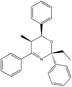 (2R,5R,6S)-2-Ethyl-5-methyl-2,4,6-triphenyl-5,6-dihydro-2H-1,3-oxazine Structure