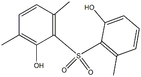 2,2'-Dihydroxy-3,6,6'-trimethyl[sulfonylbisbenzene] Struktur