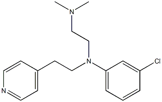 N-(m-Chlorophenyl)-N',N'-dimethyl-N-[2-(4-pyridyl)ethyl]ethylenediamine Structure