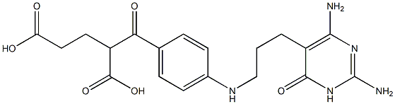  2-[4-[N-[3-[[2,6-Diamino-3,4-dihydro-4-oxopyrimidin]-5-yl]propyl]amino]benzoyl]glutaric acid