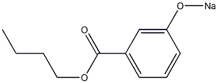 3-(Sodiooxy)benzoic acid butyl ester Structure