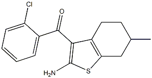 2-Amino-3-(2-chlorobenzoyl)-6-methyl-4,5,6,7-tetrahydrobenzo[b]thiophene