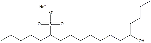 14-ヒドロキシオクタデカン-6-スルホン酸ナトリウム 化学構造式