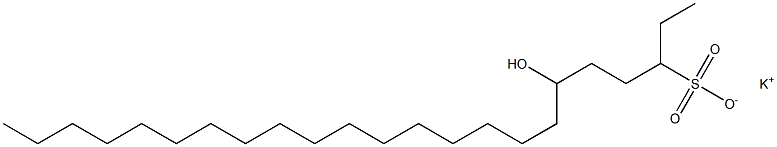 6-ヒドロキシトリコサン-3-スルホン酸カリウム 化学構造式