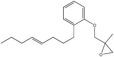 2-(4-Octenyl)phenyl 2-methylglycidyl ether Structure