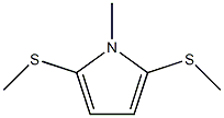 1-Methyl-2,5-bis(methylthio)-1H-pyrrole Struktur