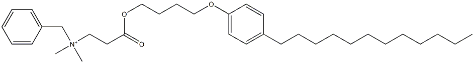  N,N-Dimethyl-N-benzyl-N-[2-[[4-(4-dodecylphenyloxy)butyl]oxycarbonyl]ethyl]aminium